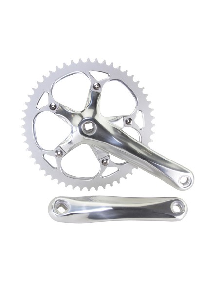 Alloy 540 Track Crankset 52T x 175mm Matt Silver.